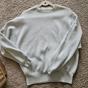 ALO Yoga Crewneck Sweater in Ivory  Soze Small